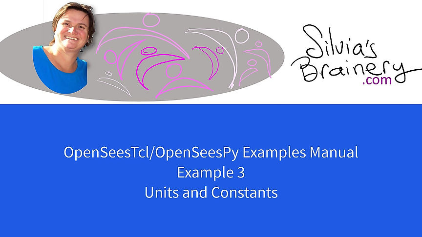 OpenSees Examples Manual Video 7 Ex3